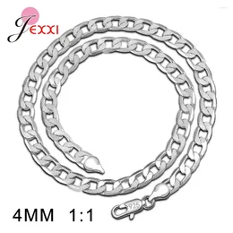 Chains 16/18/20/22/24 Inches 925 Sterling Silver One Side Body Necklaces For Women/Men Top Sale Carnival/Party Clavicle Chain Necklace