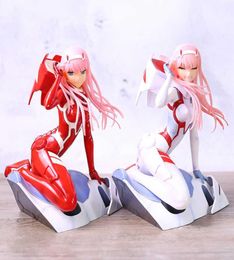 Anime Figure Darling in the FRANXX Figure Zero Two 02 RedWhite Clothes Sexy Girls PVC Action Figures Toy Collectible Model H08184062970