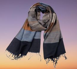 Mens Designer Scarf Long Stripes Fashion Scarves Thin Summer Fringe For Father039s Day Gift 3687792