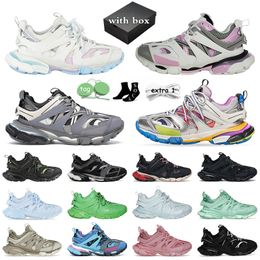 Designer shoes Luxury Track 3.0 Sneakers office dress sheos Light Blue White Black Orange Pink Green Lilac Pink Red Beige Crystal Outsole Men Women dhgate Size 36-45