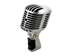 Professional Wired Vintage Classic Microphone Good Quality Dynamic Moving Coil Mike Deluxe Metal Vocal Old Style Ktv Mic Mike1593377