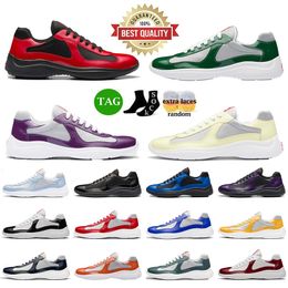 aaa+ quality Classic designer shoes sneakers patent leather americas cup fashion mens casual womens running mesh shoe nylon black outdoor trainers luxury dhgate