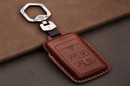 Luxury Genuine Leather Car Key Case Cover for Jaguar XEL XFL PACE XF Auto Accessories Keychain Holder Bag Keyring Cowhide 2202285029540