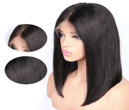 150 Density 13x4 13x6 Brazilian Short Bob Wigs Glueless Lace Front Human With Baby Hair Straight Bobo Wigs8783792