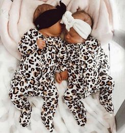 Newborn Infant Baby Girl Boy Leopard Print Clothes Romper Jumpsuit Outfits baby clothes children for newborns romper2307235