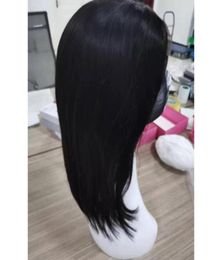 Malaysian Human Hair 4X4 Lace Front Wig Bob Hair Virgin Hair Natural Colour 4x4 Lace Front Bob Wigs 1018inch35517622734565