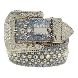 Fashion Belts for Women Designer Mens Bb Simon rhinestone belt with bling rhinestones as gift 248H