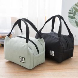 Storage Bags Portable Lunch Bag Office Thermal Insulated Box Tote Cooler Bento Pouch Container School Food