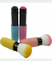 Portable Retractable Makeup Blush Brush Cosmetic Adjustable Face Power Kabuki Blending Make up Flexible Brushes Maquiagem8520797