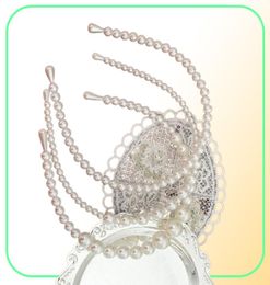 Simple Pearl Hair Hoop Headband Elegant Hairpin Hair Band Decoration Braided Hair Ornaments Party Gift4743647