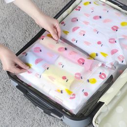 Storage Bags Travel Waterproof Clothes Bag Frosted Suitcase Finishing Self Sealing Thickened Sealed S Shopper Home