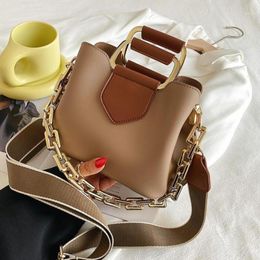 Evening Bags Thick Chain Handbag Women039s 2021 Style Wide Shoulder Strap Single Korean Version Messenger Small Square Bag11998315