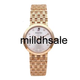 audemar watch pigeut piquet Luxury Designer Watches Apsf Royalss Oaks Wristwatch New 18k Rose Gold Original Diamond Womens Watch 25mm Millennium Series Manual Mech
