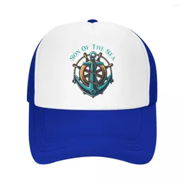 Ball Caps Punk Unisex Son Of The Sea Trucker Hat Adult Nautical Sailor Anchor Adjustable Baseball Cap Women Men Hip Hop Snapback