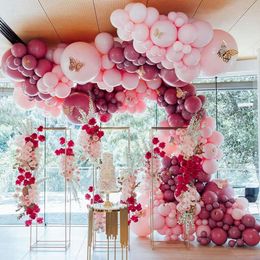 Big Balloons Garland Pink Latex Balloon Arch Kit Bitrhday Party Wedding Valentine Day Baby Shower Decoration Background Globos
