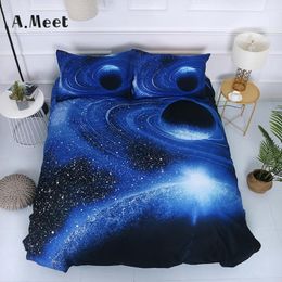 Bedding Sets Galaxy Print 3d Cloud Set Bed Sheet Kids Duvet Cover Adult Linen Bedsheet Home Textiles Twin Full