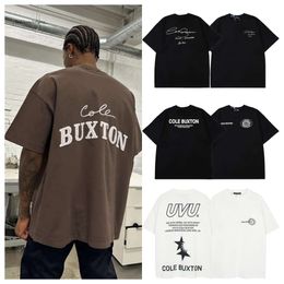 Cole Buxton Short Men's T-Shirts Summer Cole Grey White Black T Shirt Men Women High Classic Slogan Print Top Tee With Tag 1D52