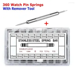 Watch Repair Kits 360pcs Stainless Steel Band Spring Bars Strap Link Pins Remove Kit For Watchmaker Tool Part