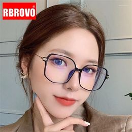 Sunglasses Frames RBROVO Blue Light Glasses Frame Women 2024 Polygon Eyeglasses Women/Men Luxury Clear Lens Lentes De Lectura Mujer