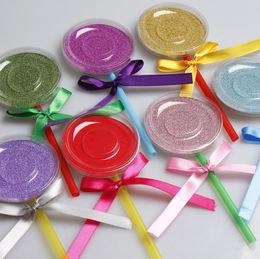 Lollipop Eyelashes Packaging Boxes Candy Color False Eyelash Packing Box Empty Storage Lashes Case 9414232
