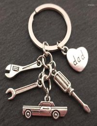 Keychains Tool Key Chain Mechanic Keychain Gifts Car Lover Gift Tools Dad Father Hand Stampe Souvenir For Men Miri225734343