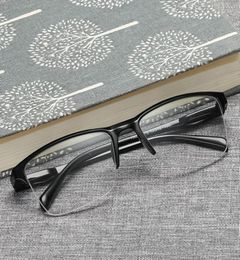 Sunglasses NONOR Half Frame Reading Glasses Ultra Light Black Men Presbyopia Eyewear Women Square Prescription1603568