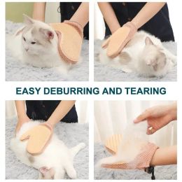 1pc, Double Sided Pet Hair Remover Gloves, Pet Grooming Glove, Gentle Deshedding Brush Gloves, For Dog Cat Deshedding Mitt,