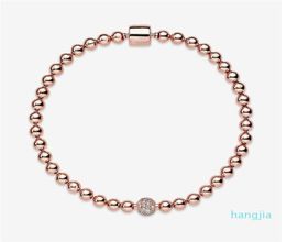 Beauul Women's Beads Pave 18k Rose Bracelet Summer Jewelry for 925 Sterling Silver Hand Chain Beaded bracelets With Ori5156363