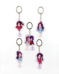 Tian Guan Ci Fu Keychain Man Heaven Officials Blessing Key Chain Women Pendant Key Ring Jewellery Cute Key Holder Metal Brelok G10199554043