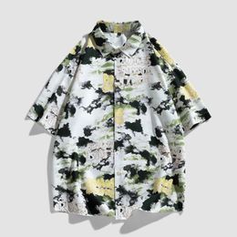 Men's Casual Shirts 2024 Cute 3d Print Women'S Hawaiian Vocation Blouses Lapel Shirt Cuba Camisa Clothing