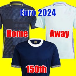 Camisa de futebol da Escócia 150º aniversário Jerseys Blue Edition Special Edition Tierney Dykes Adams Football Cirtle 24 25 Christie McGregor Kids Kit