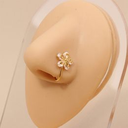 1Pcs Fake Piercing Nose Ring Heart Star Crown Clip On Nose Ear Clip Cuff Earring For Women Girl Gift Body Jewelry nariz