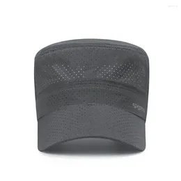 Ball Caps Anti-UV Baseball Cap Spring Summer Casual Adjustable Flat Top Outdoor Breathable Sun Hat Men