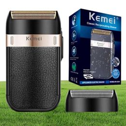 Kemei KM2024 Electric Shaver for Men Twins Blade Waterproof Reciprocating Cordless Razor USB Rechargeable Shaving Machine Trimmer7926350