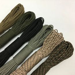 550 Military Paracord 7 Strand 4mm Tactical Parachute Cord Camping Accessories Outdoor Survival DIY Bracelet Rope 240531