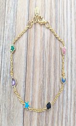Glory Bracelet In Gold Vermeil With Gemstones Authentic 925 Sterling Silver bracelets Fits European bear Jewelry Style Gift Andy J9037748