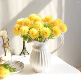 Decorative Flowers Centerpiece Grass Ball Realistic Artificial With Stem Stunning Table Floral Arrangement For Home
