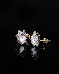 Dragon Claw Diamond Earrings Mens Womens Gold Stud Earrings Fashion Hip Hop Jewelry8535670