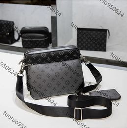 High Quality designer bags mens women Leather 3pcs set Detachable Trio Messenger Bags Crossbody bag 3 in 1 Shoulder Bag Handbags Purse Walle