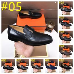 26style Men Sapatos de vestido de grife de grife artesanal de festas handmades estilo brogue tênis de couro de couro de homem planos de couro oxfords sapatos formais tamanho 38-46