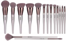 BSMALL makeup brush set 15 makeup brushes advanced synthetic bristle powder powder blush contour concealer lip color eye shadow b1257044