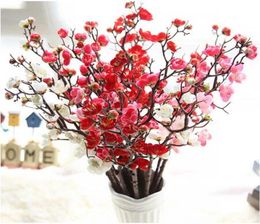Artificial flower Cherry Spring Plum Peach Blossom Branch 60cm Silk Flower Tree Flower bud For Wedding Party Decors GB5374443046