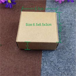 Jewellery Pouches 50pcs/lot Natural Kraft Box Paper Packing Small Soap /Gift Packaging/ Ring/Earing/Necklace Boxes