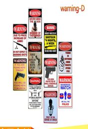 New warning gun shooting danger area metal tin signs home coffee pub bar store decoration wall plates poster painting art crafts9113595