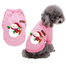 Dog Apparel Christmas Pet Knitwear Sweater Winter Cat Clothes Fleece Coat Thicken Warm Cartoon Dogs Shirt Puppy