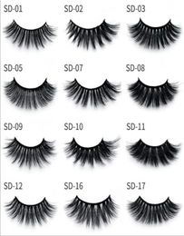 3D mink eyelashes whole 30 style natural long lashes hand made false full strip makeup false eyelash In Bulk3410262