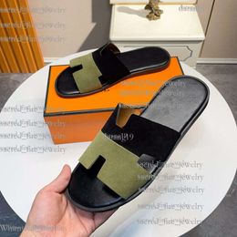 H Sandale Luxus Sandalen Europäische Sandalen Designer Sandale Atmungsfreie Strandmarke Indoor Mode und Freizeit Männer -Slipper Saison Großer Wort Slipper 53d