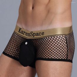Underpants Sexy Gay Boxer Short Fashion Brand Breathable Men's Jockstrap Underwear Homme Cotton Cuecas Male Panties