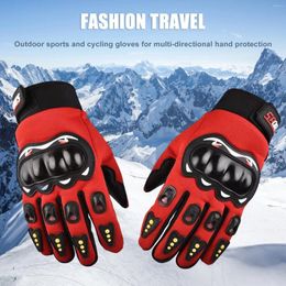 Cycling Gloves Motorcycle Riding Breathable Glove Full Finger Guantes Hard Touchscreen Motorbike For Dirt Bike Moto