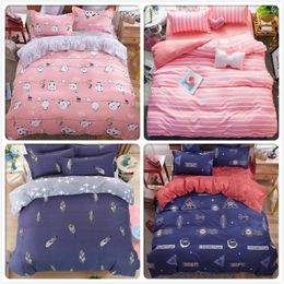 Bedding Sets Duvet Cover Sheet Pillowcase 3/4pcs Adult Kids Child Cotton Bed Linens Single Twin Queen King Size 150x200 180x220